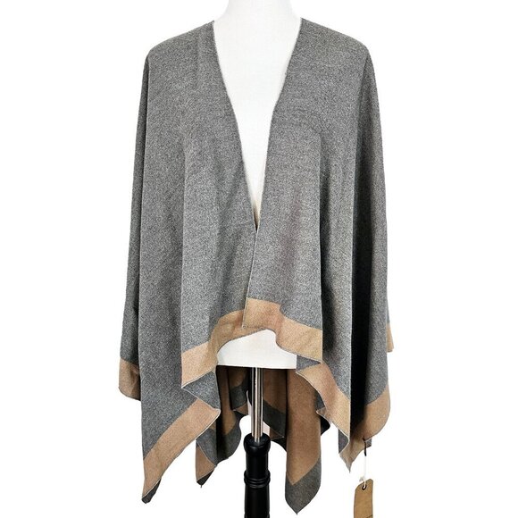 Melifluos Women's Shawl Wrap Poncho Ruana Cape Cardigan Sweater Open Front - Picture 5 of 6